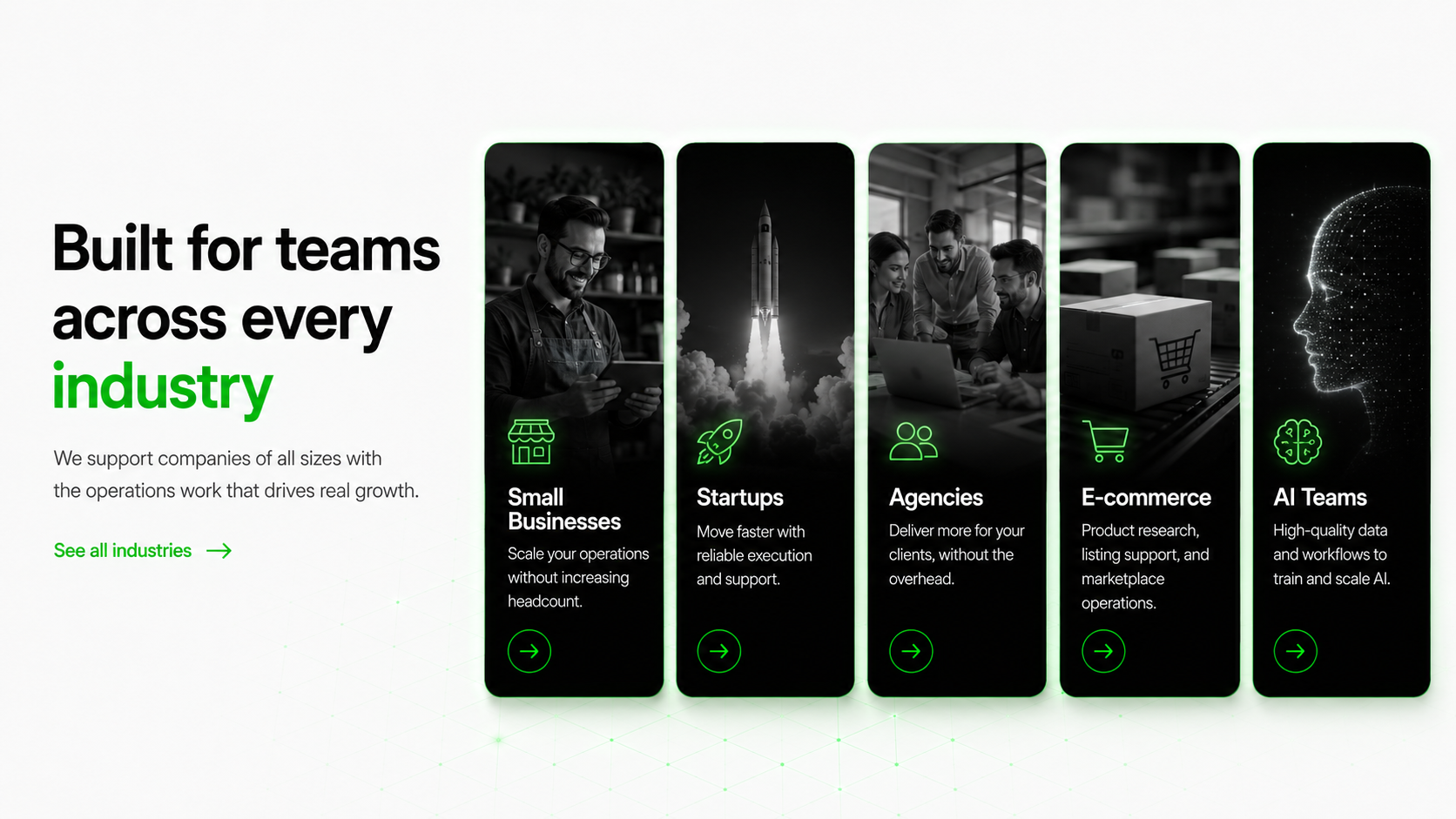 Built for teams across every industry.